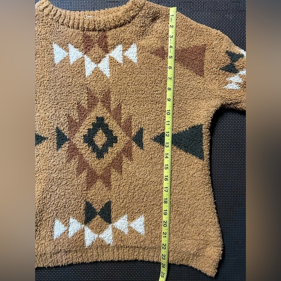 Heyson Aztec Sherpa Sweater Rust size Medium - Picture 7 of 7
